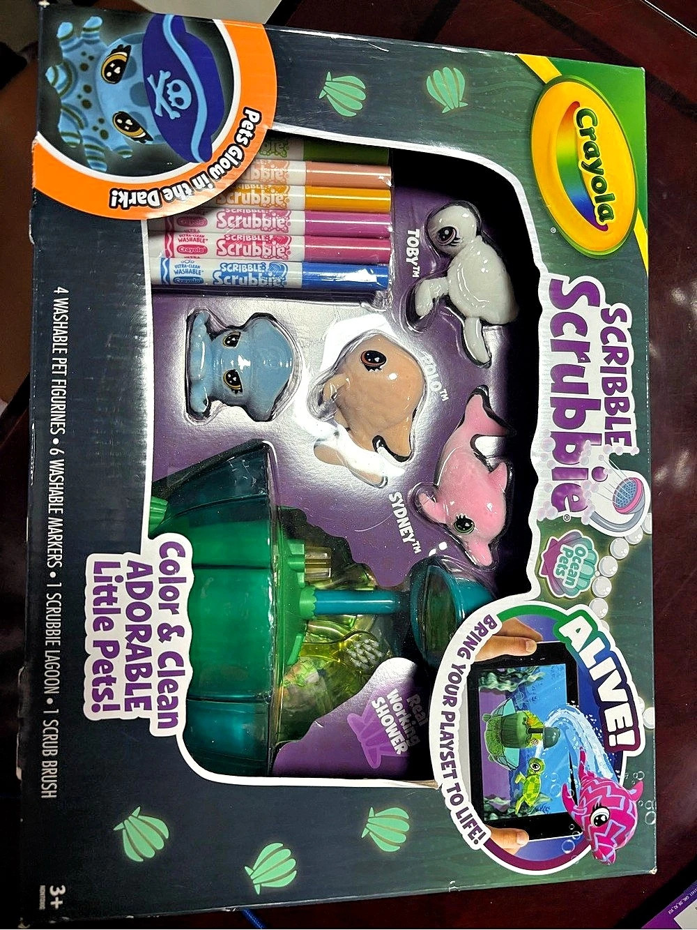 Crayola Scribble Scrubbie Glow Lagoon Ocean Pets Playset